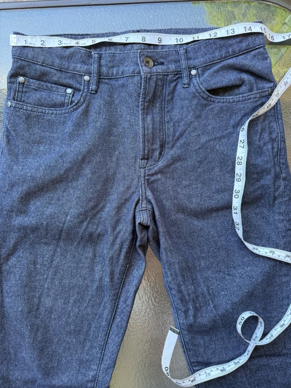 John Varvatos Men's Straight Jeans in Indigo Blue